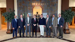 (Left to right): A.O. Smith Vice President of Government, Regulatory and Industry Affairs Joshua Greene; A.O. Smith Senior Vice President and President and General Manager of the North America Water Heating business unit Stephen O’ Brien; A.O. Smith CEO Steve Shafer; U.S. Department of Energy Deputy Secretary James Danly; U.S. Sen. Bill Hagerty; A. O. Smith Senior Vice President and President of Lochinvar Darrell Schuh; Lochinvar Vice President of Engineering Brian Iske; Lochinvar Director of Operations and Supply Chain Kyle Johnson. (Left to right): A.O. Smith Vice President of Government, Regulatory and Industry Affairs Joshua Greene; A.O. Smith Senior Vice President and President and General Manager of the North America Water Heating business unit Stephen O’ Brien; A.O. Smith CEO Steve Shafer; U.S. Department of Energy Deputy Secretary James Danly; U.S. Sen. Bill Hagerty; A. O. Smith Senior Vice President and President of Lochinvar Darrell Schuh; Lochinvar Vice President of Engineering Brian Iske; Lochinvar Director of Operations and Supply Chain Kyle Johnson.