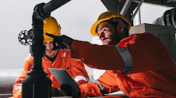 Two professional engineer male teamwork service maintenance Two professional engineer male teamwork service maintenance