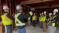 Kimco offered a tour of the unfinished Eliason Building to a group of local high school students. Kimco offered a tour of the unfinished Eliason Building to a group of local high school students.