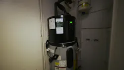 The Voltex 120V HPWH offers quiet operation at just 45 dBA. The Voltex 120V HPWH offers quiet operation at just 45 dBA.