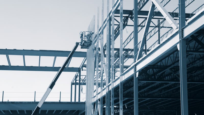 frame construction in progress