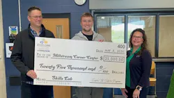 Ferguson presents a $25,000 donation to Skills Lab. Ferguson presents a $25,000 donation to Skills Lab.