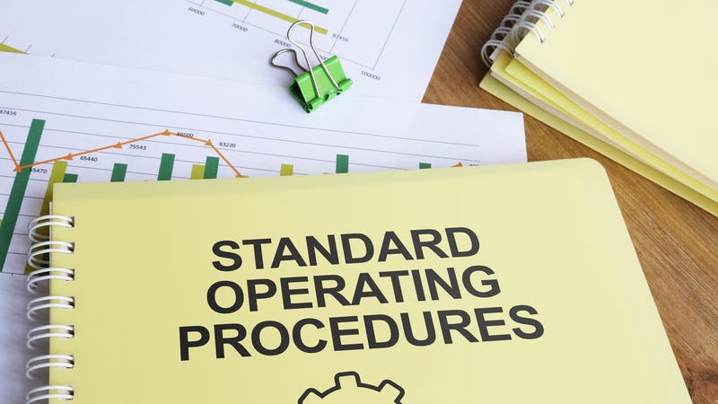 Standard operating procedures SOPs - detailed step-by-step instructions that guide employees through routine tasks to ensure efficiency, quality and consistency