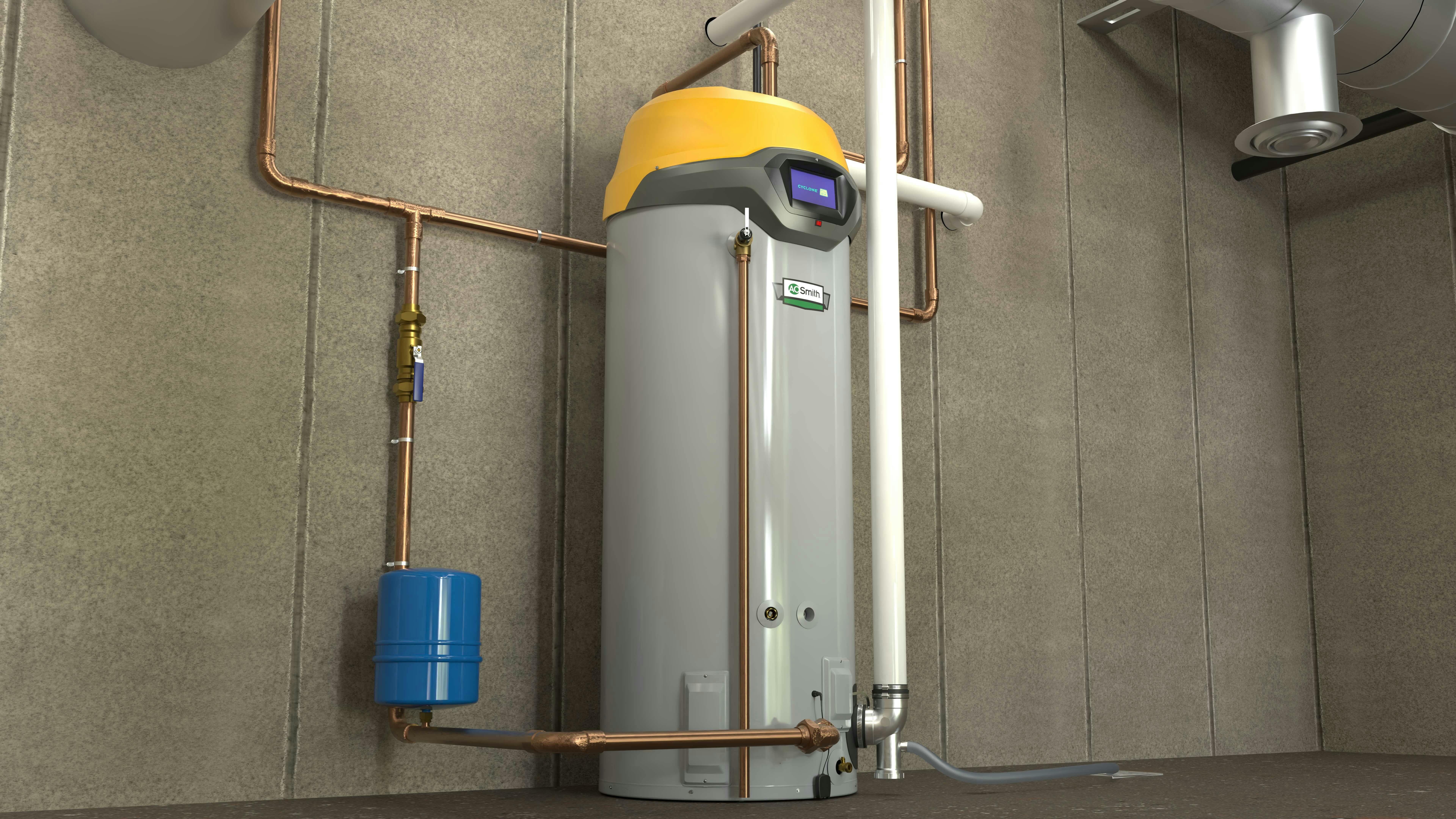 The A.O. Smith BTH-400 Cyclone&circledR; FLEX&trade; (part of the 400100G/100381400 series) is a 119-gallon, high-efficiency condensing commercial gas water heater delivering up to 95% thermal efficiency and 399,900 BTU/h.