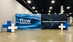 At the entrance to GF's Flow Symposium. At the entrance to GF's Flow Symposium.