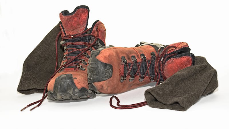 work boots and socks