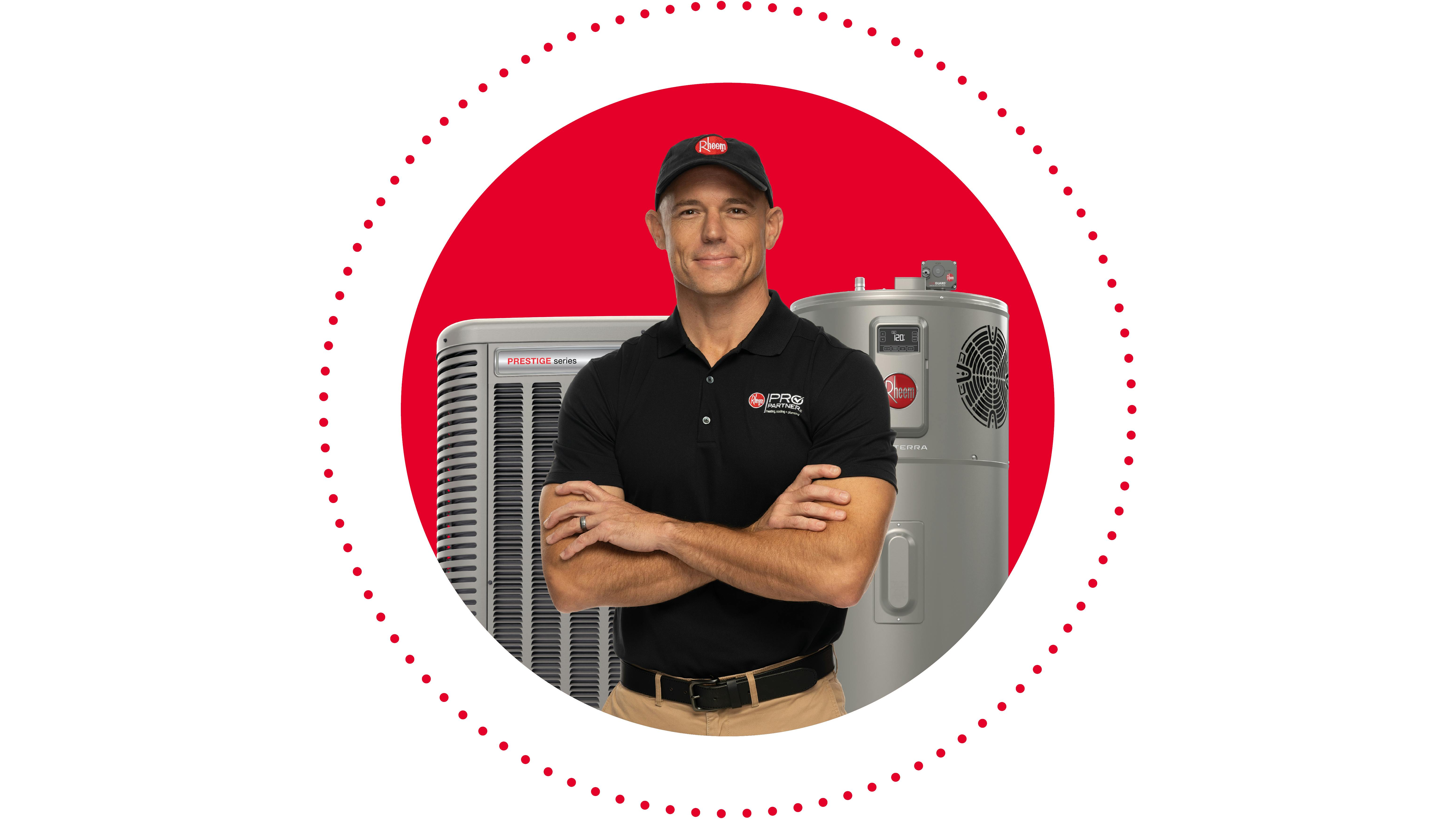 technician with Rheem / Ruud appliances
