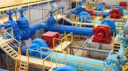Municipal water pumping station. Municipal water pumping station.