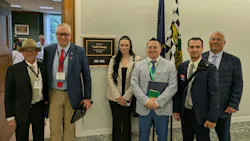 Valerie Butler (center) as a member of the Indiana delegation outside the office of Senator Todd Young during the PHCC's Legislative Conference. Valerie Butler (center) as a member of the Indiana delegation outside the office of Senator Todd Young during the PHCC's Legislative Conference.