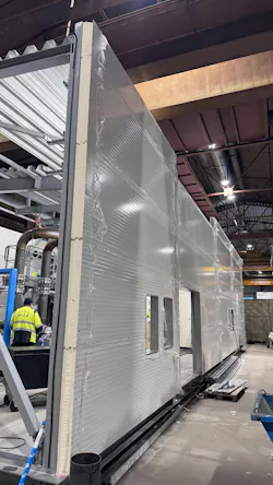 A loook inside a prefabricated boiler house. A loook inside a prefabricated boiler house.