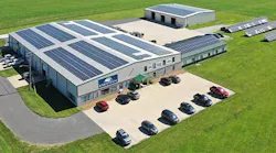 An aerial view of the Enertech HQ.
