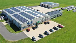An aerial view of the Enertech HQ. An aerial view of the Enertech HQ.