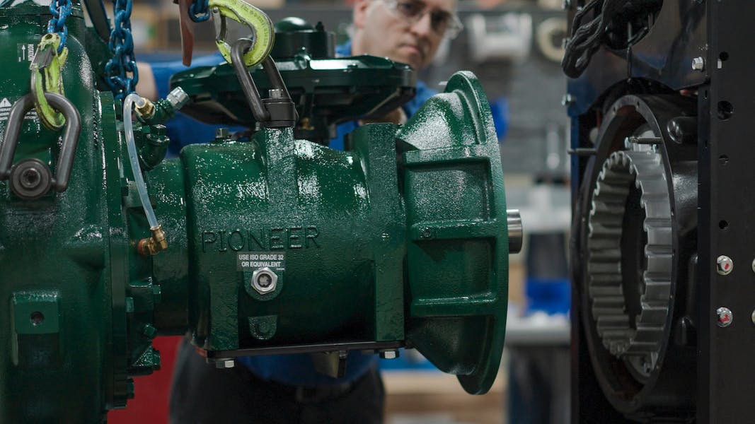 A Franklin Electric pump covered under the pioneer pump expert service snetwork
