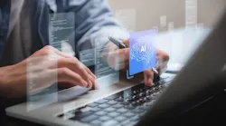 Professional Businessman using AI Technology