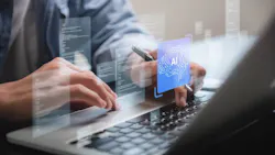 Professional Businessman using AI Technology Professional Businessman using AI Technology