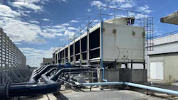 cooling tower on a large data center building cooling tower on a large data center building