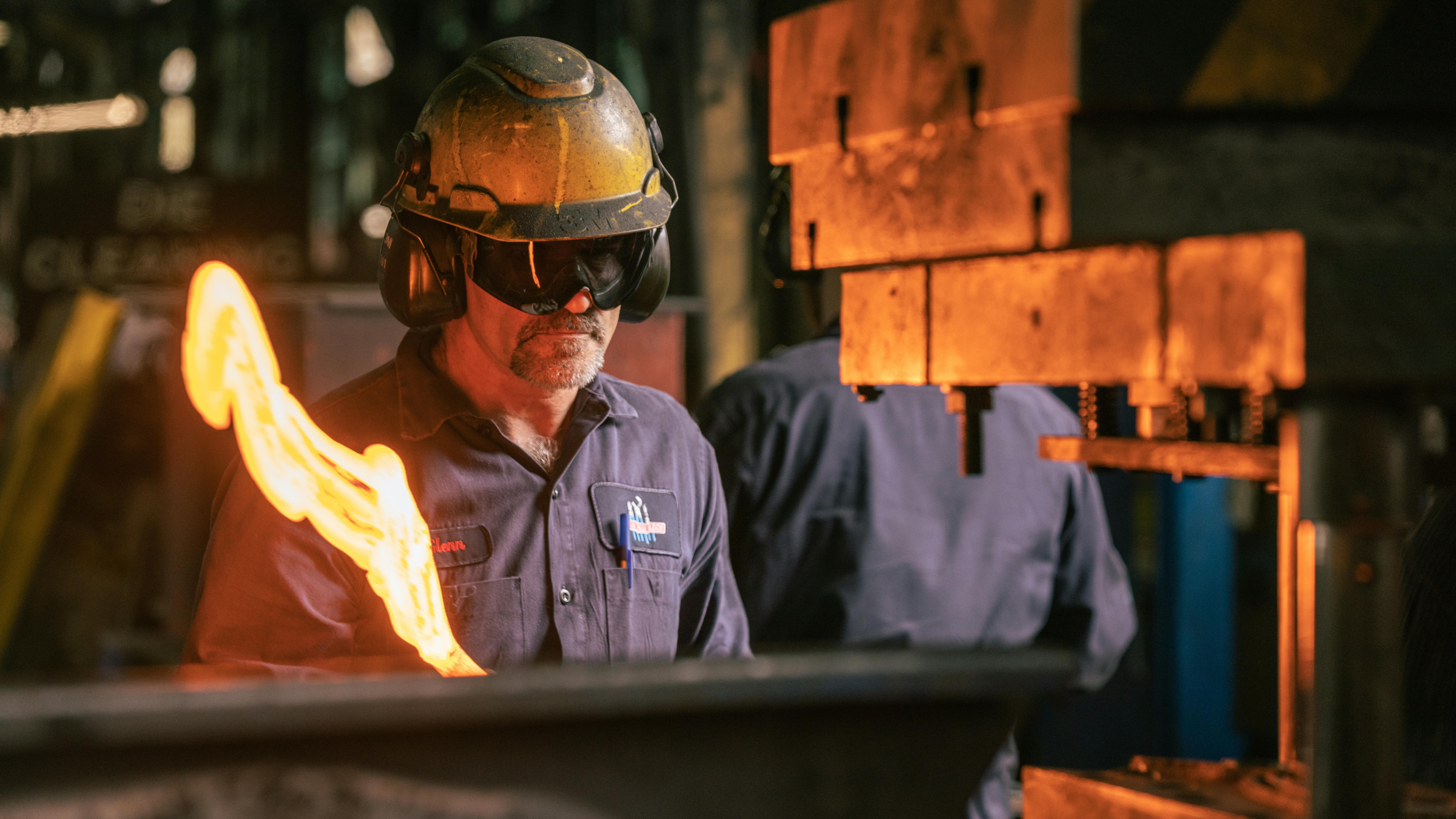 A Channellock worker in the company's Meadville, Pennsylvania factory.