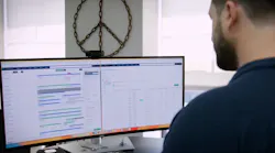 A contractor using the BuildOps platform.