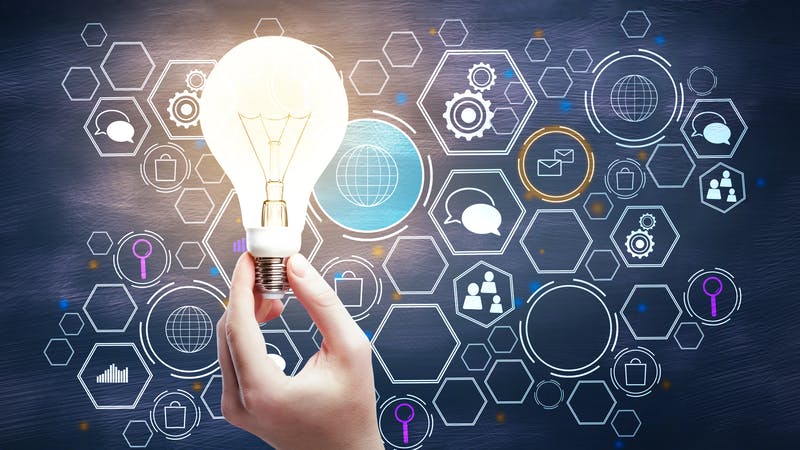 marketing and innovation concept art