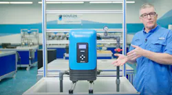 Tom Stephan describes the features of Goulds Water Technology's AquaCase, an advanced all-in-one pressure boosting system, in a training video.