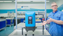 Tom Stephan describes the features of Goulds Water Technology's AquaCase, an advanced all-in-one pressure boosting system, in a training video. Tom Stephan describes the features of Goulds Water Technology's AquaCase, an advanced all-in-one pressure boosting system, in a training video.