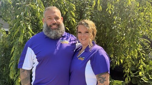 Paul and Sarah Ehrlich, Co-Owners of Test of Time Plumbing, Heating, Cooling & Electrical.