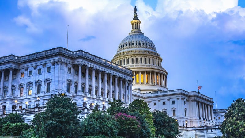 West side of the US Capitol Building, Washington, DC
