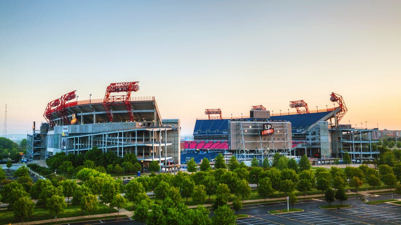 LP Field in Nashville, TN. The stadium is the home field of the Tennessee State University Tigers.