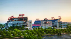 LP Field in Nashville, TN. The stadium is the home field of the Tennessee State University Tigers.