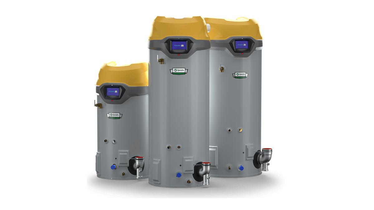 Cyclone&circledR; FLEX&trade; high-efficiency commercial water heaters.
