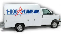 1-800 Plumbing logo on a truck