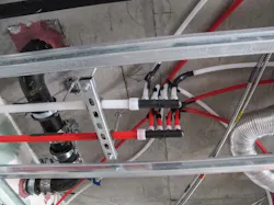 A commercial PEX installation.