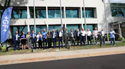 GF officials and employees at the ribbon cutting ceremony.