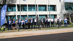 GF officials and employees at the ribbon cutting ceremony.