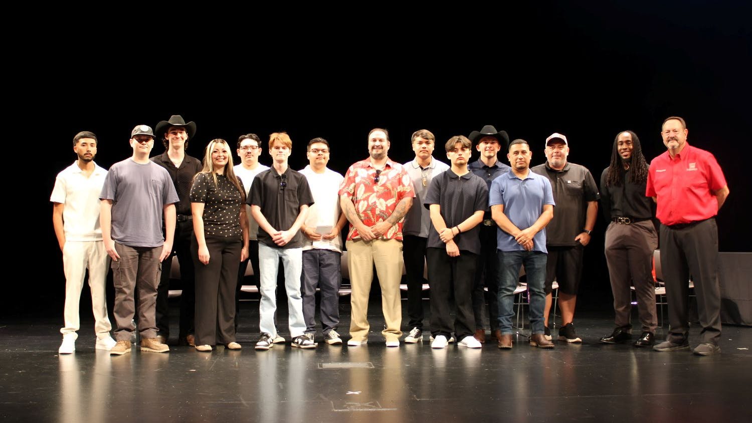 Some of the graduates receiving electrical certificates at NTI's Phoenix campus.