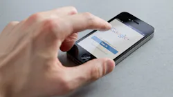 google on a smartphone