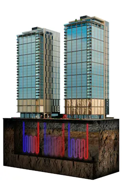 The pioneering geothermal design that allows 410 N. Elizabeth to function as fully electric, was developed by Infinite Energy Partners, which will own and operate the system.
