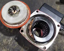 A damaged circulator.