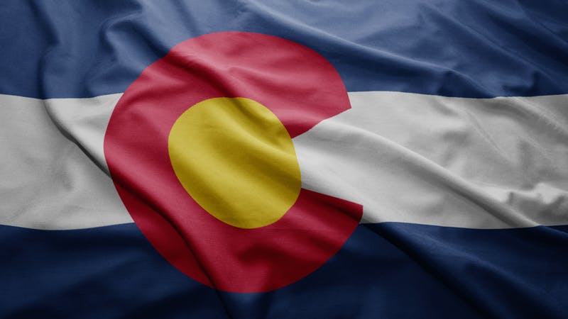 State flag of Colorado.