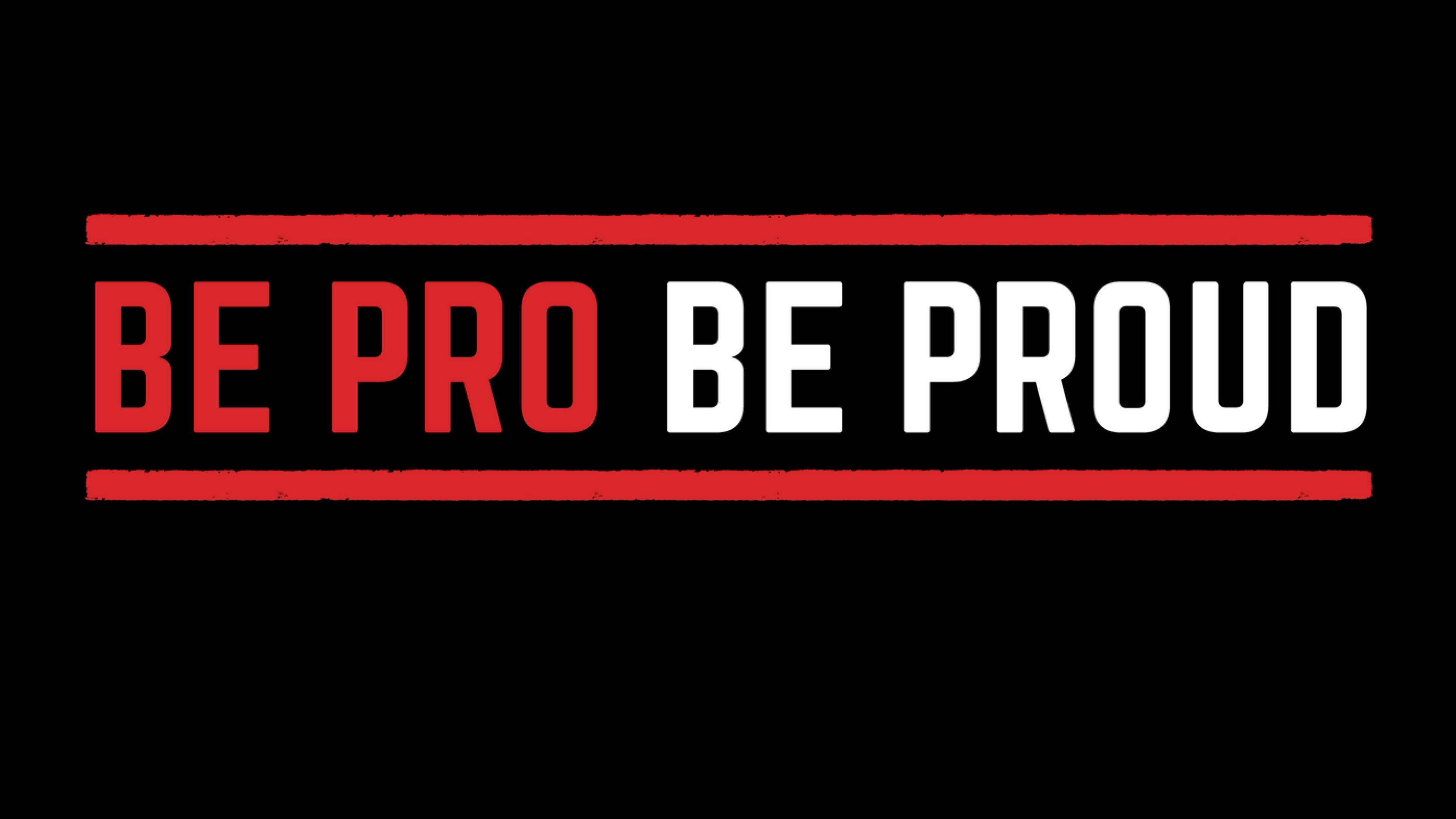 Be Pro Be Proud logo