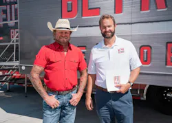 South Dakota Home Builders Association President Darin Howie, Be Pro Be Proud Executive Director Andrew Parker.