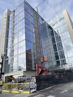 Vanderbilt University Medical Center’s Jim Ayers Tower, a 15-level, approximately 470,000-square-foot tower designed to add inpatient and clinical capacity.