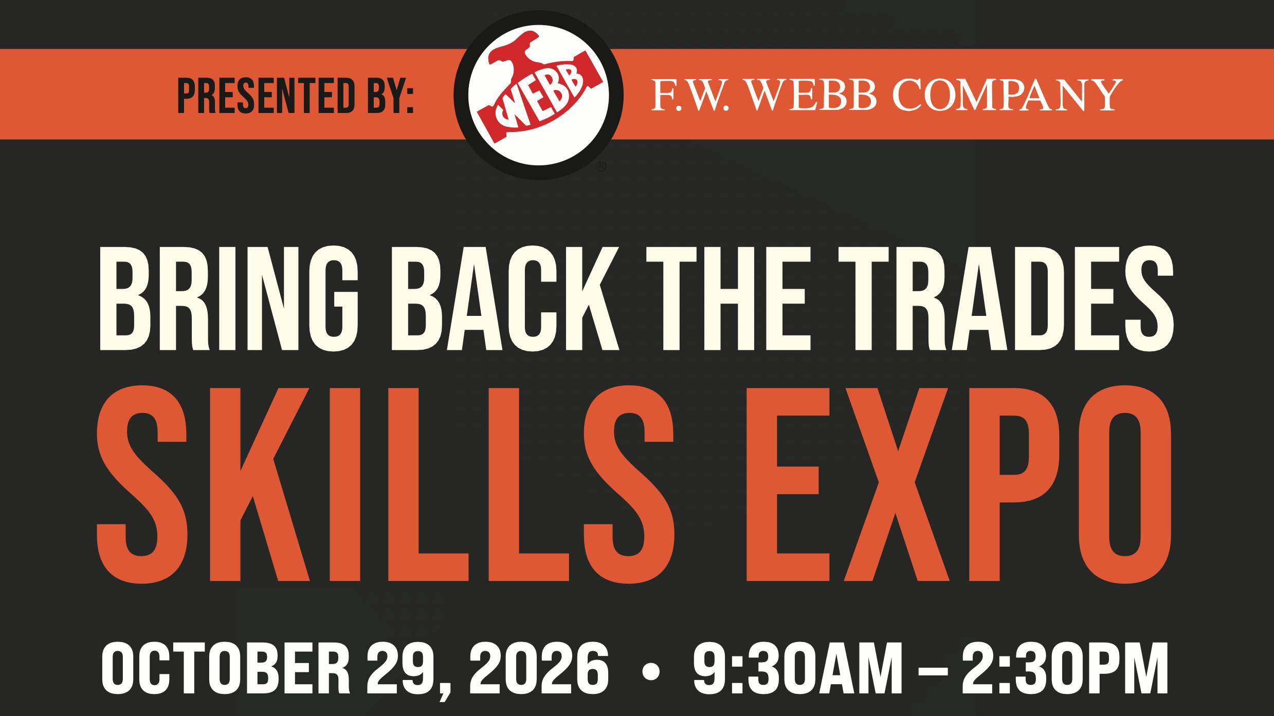 Bring Back the Trades Skills Expo flyer