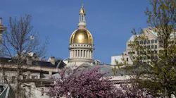 Dome of the New Jersey state capitol building in Trenton.