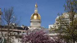 Dome of the New Jersey state capitol building in Trenton.