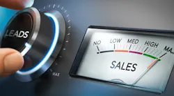 Hand turning a knob to set number of leads to the maximum to generate more sales.