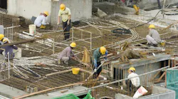 workers on a construction site