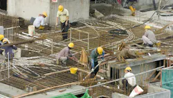 workers on a construction site
