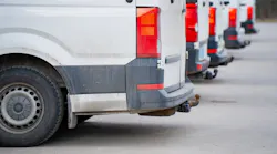 vans in a commercial fleet.