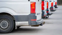 vans in a commercial fleet.